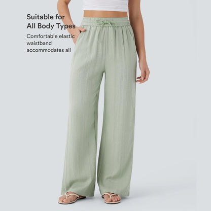 Summer sale⚡️【Creator’s Pick】Drawstring Wide Leg Casual Pants