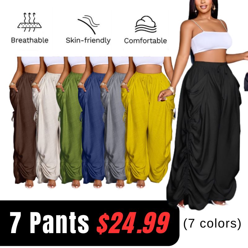 Summer sale⚡  Women's Casual Loose-Fit Wide Leg Pants - All-Season Comfort