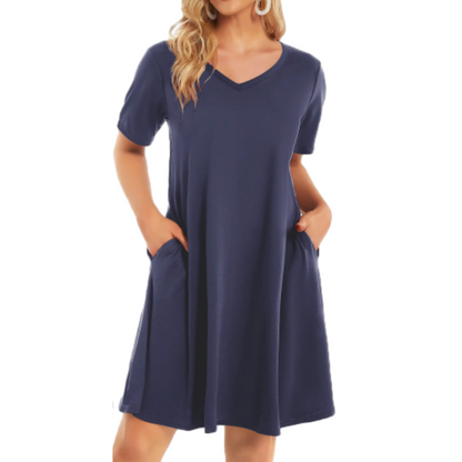Flash Sale🔥Women's Casual T-Shirt Dress with Pockets