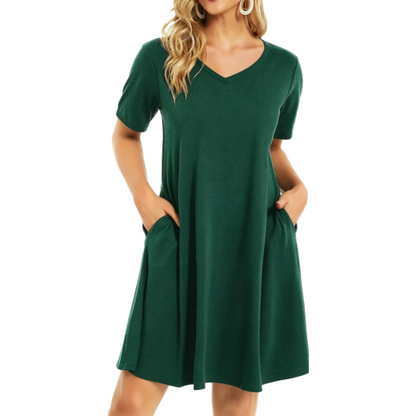Flash Sale🔥Women's Casual T-Shirt Dress with Pockets