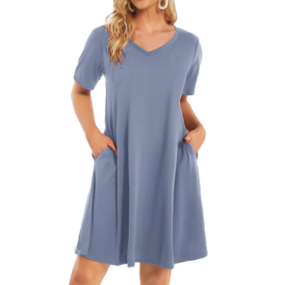 Flash Sale🔥Women's Casual T-Shirt Dress with Pockets