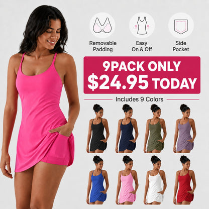 【Must‑Have Pick】Plush Backless Active Dress - Easy Peezy