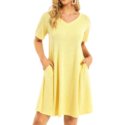 Flash Sale🔥Women's Casual T-Shirt Dress with Pockets