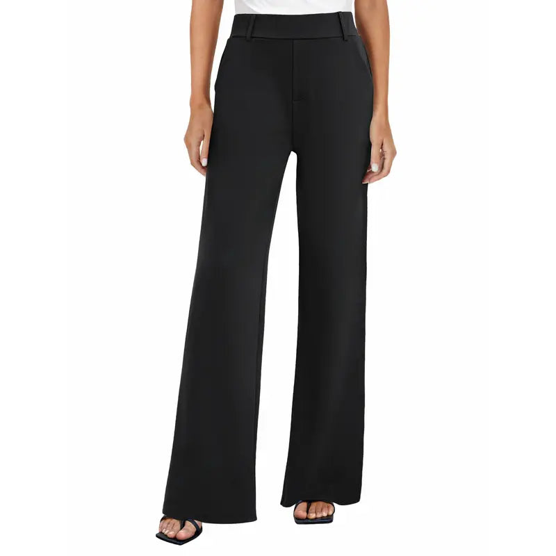 Women's Wide Leg Dress Pants High Waist Business Casual Office Trousers
