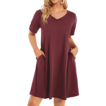Flash Sale🔥Women's Casual T-Shirt Dress with Pockets
