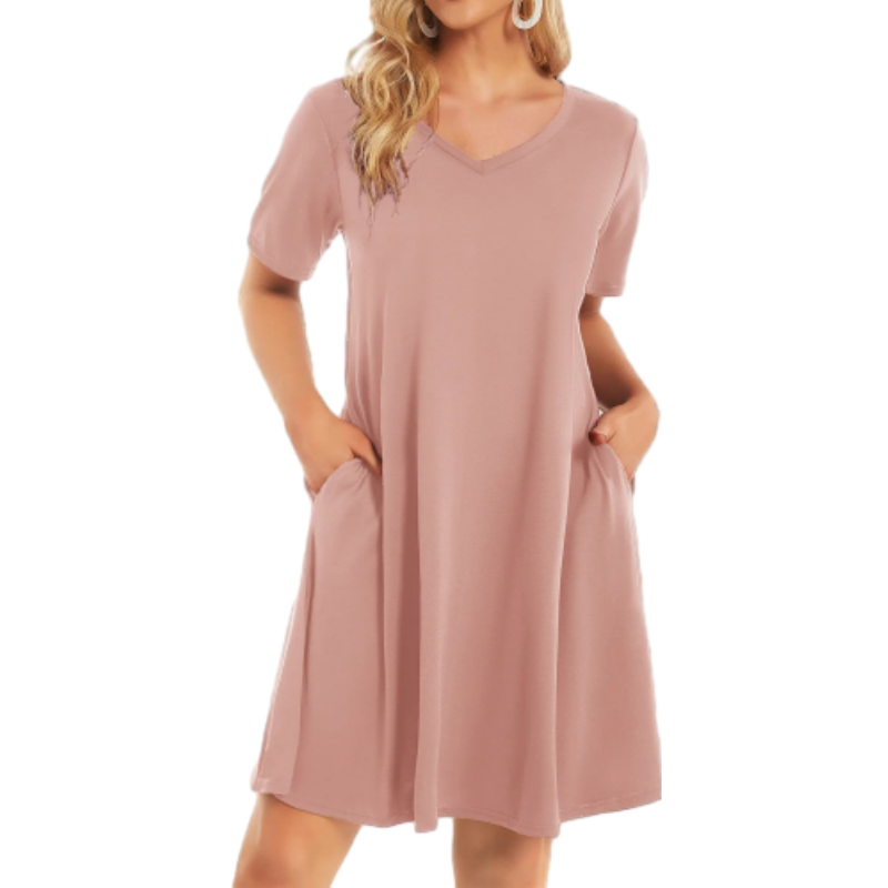 Flash Sale🔥Women's Casual T-Shirt Dress with Pockets