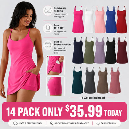 【Must‑Have Pick】Plush Backless Active Dress - Easy Peezy