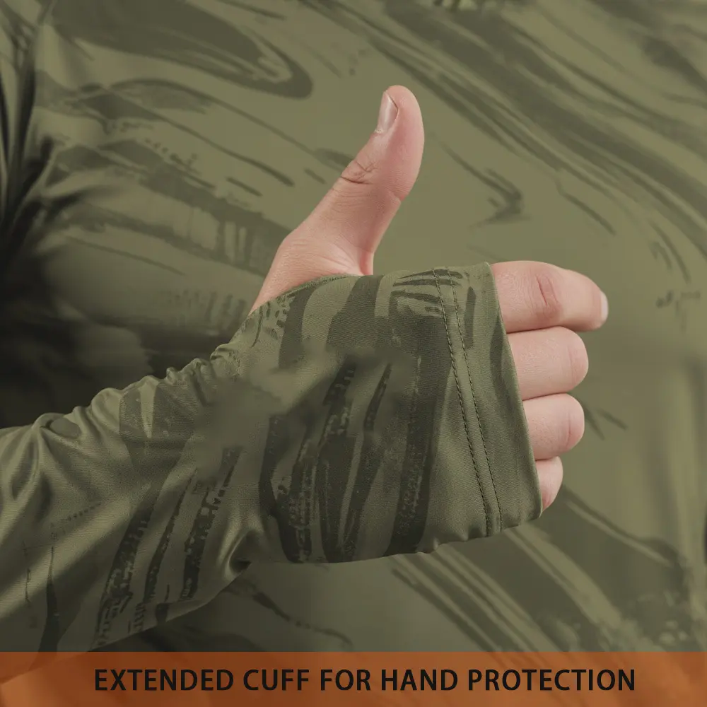 Men's Quick-dry Breathable Sun Protection Hooded Long Sleeve T- with Face Mask