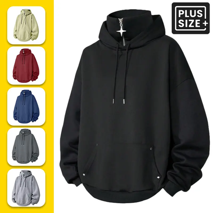 Men’s Loose-Fit Half-Zip Hoodie