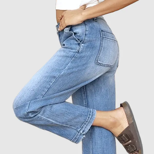 🔥 BUY 4, GET 1 FREE! 👖Women’s Comfy Stretch Barrel Jeans