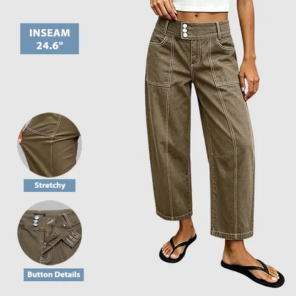 🔥 BUY 4, GET 1 FREE! 👖Women’s Comfy Stretch Barrel Jeans
