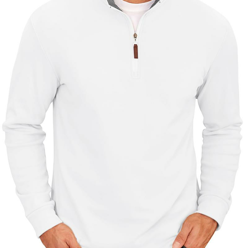Men's Quarter Zip Mock Neck Pullover