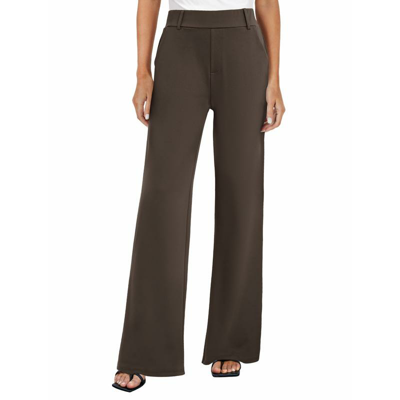 Women's Wide Leg Dress Pants High Waist Business Casual Office Trousers