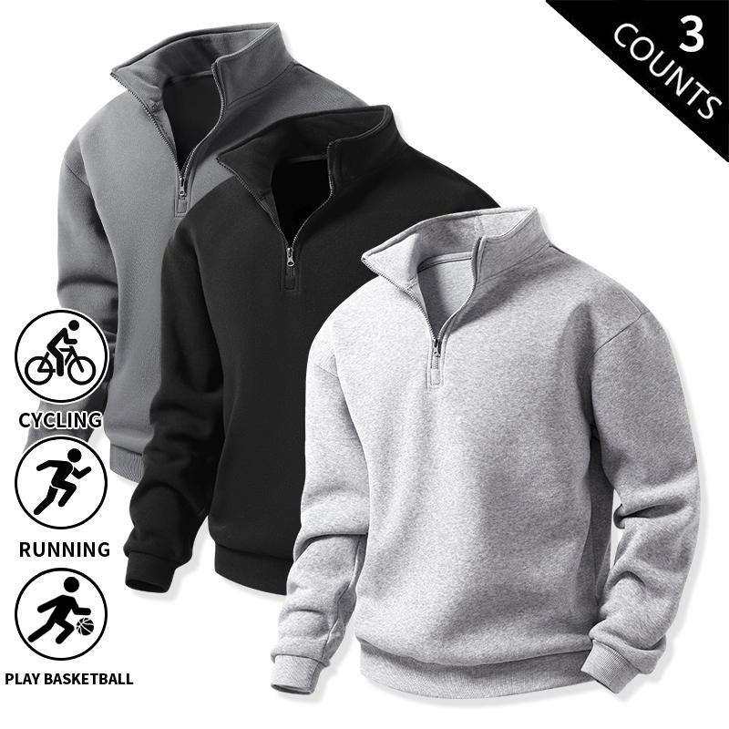 Men’s Quarter-Zip Fleece Sweatshirts