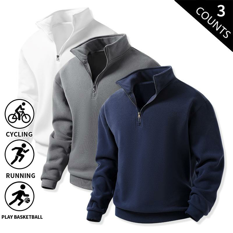 Men’s Quarter-Zip Fleece Sweatshirts