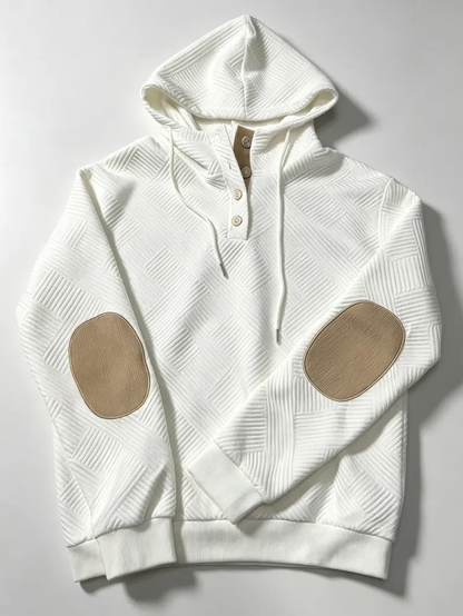Men's 2-Piece Textured Hoodie Sweatsuit Set Outfit