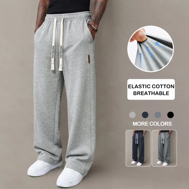 Men’s casual pants —loose straight-leg