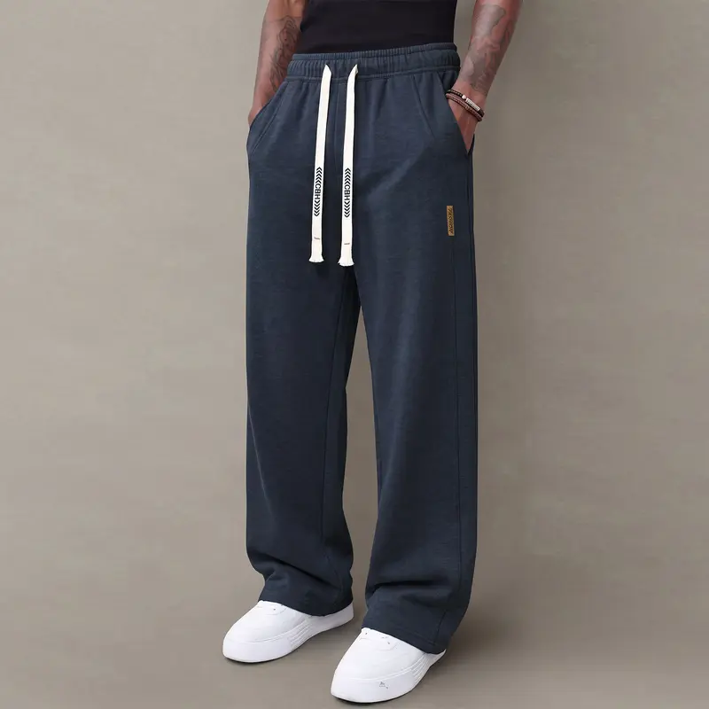 Men’s casual pants —loose straight-leg