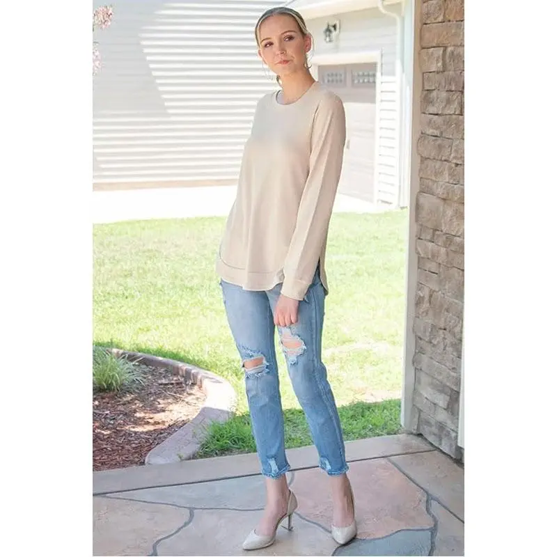 Womens Sweatshirt Crewneck Long Sleeve Shirts