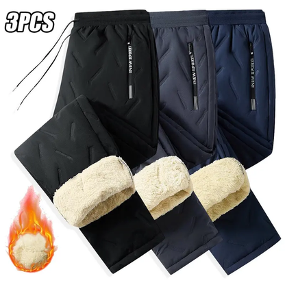 Men's Fleece-Lined Warm Winter Windproof Pants