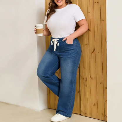 Women's Plus Size Wide Leg Jeans