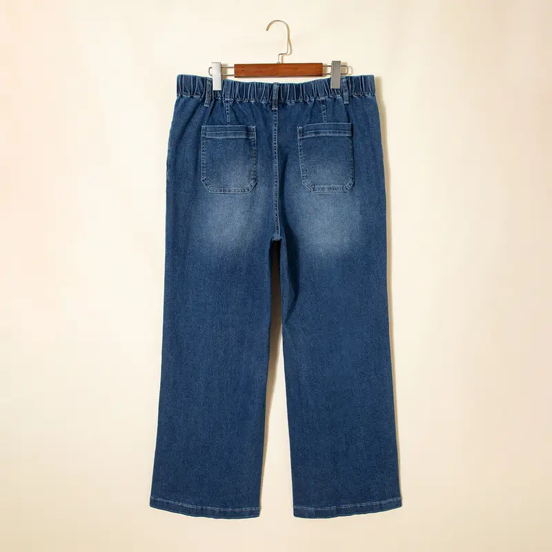 Women's Plus Size Wide Leg Jeans
