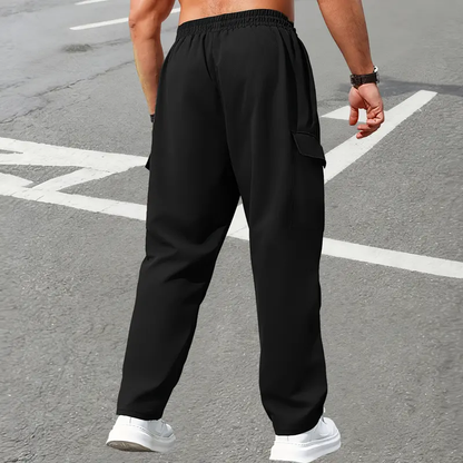 Men's Plain Multi-Pocket Utility Pants