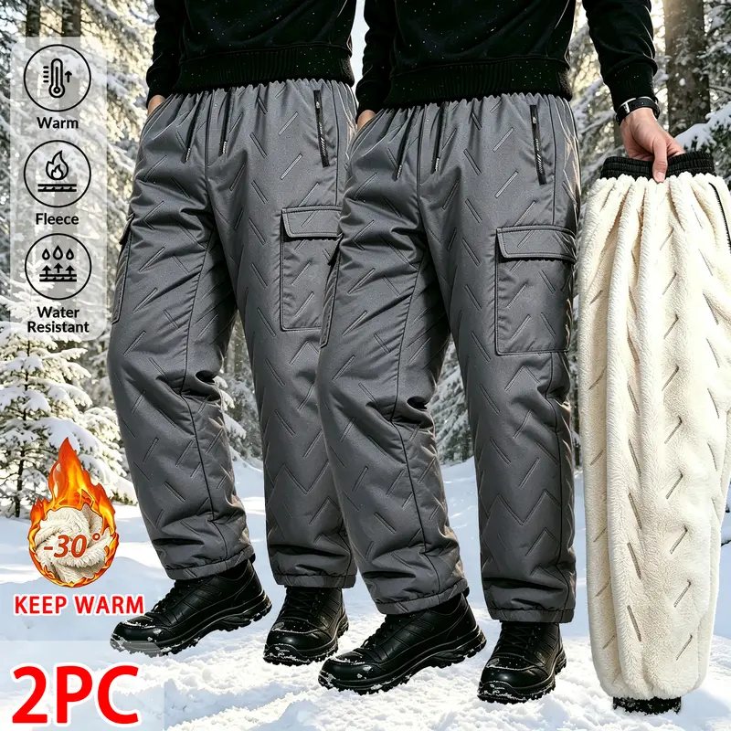 Men's thick winter ski work pants