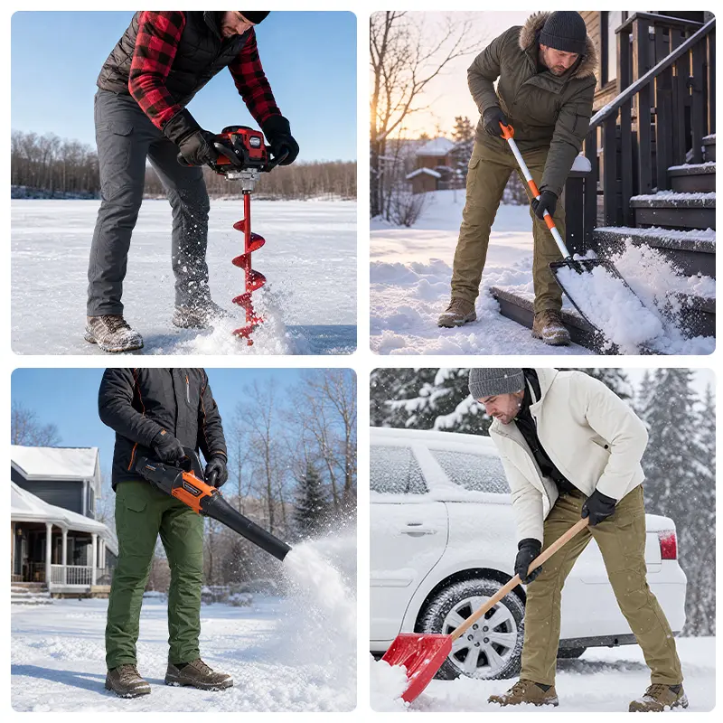 Men's Fleece-Lined Tactical Cargo Pants