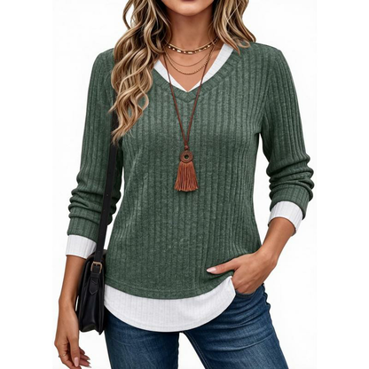 Womens Long Sleeve Shirts Lightweight Tunic Sweaters