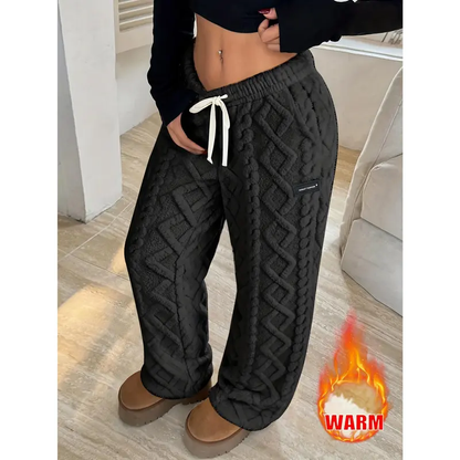 Winter Women's Lamb Fleece Long Pants