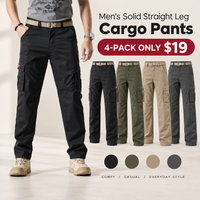 4-PACK ONLY $19 Includes: Black + Army Green + Khaki + Dark Gray