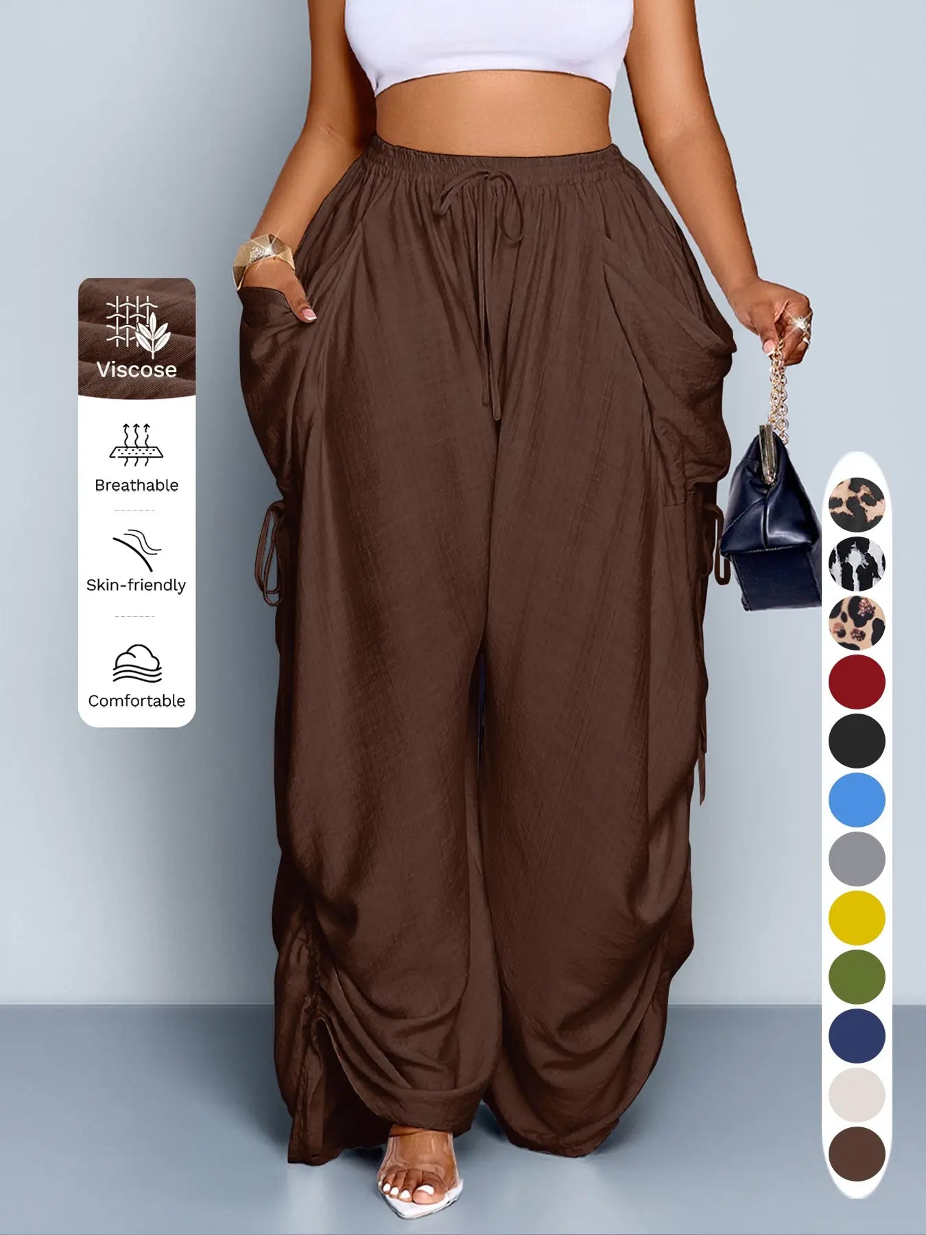 Summer sale⚡  Women's Casual Loose-Fit Wide Leg Pants - All-Season Comfort