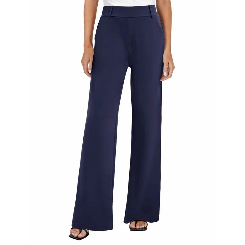 Women's Wide Leg Dress Pants High Waist Business Casual Office Trousers
