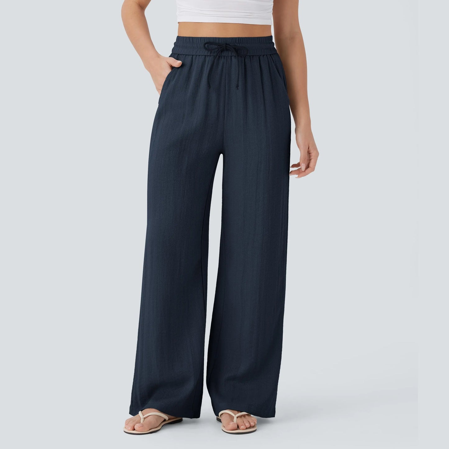 Summer sale⚡️【Creator’s Pick】Drawstring Wide Leg Casual Pants