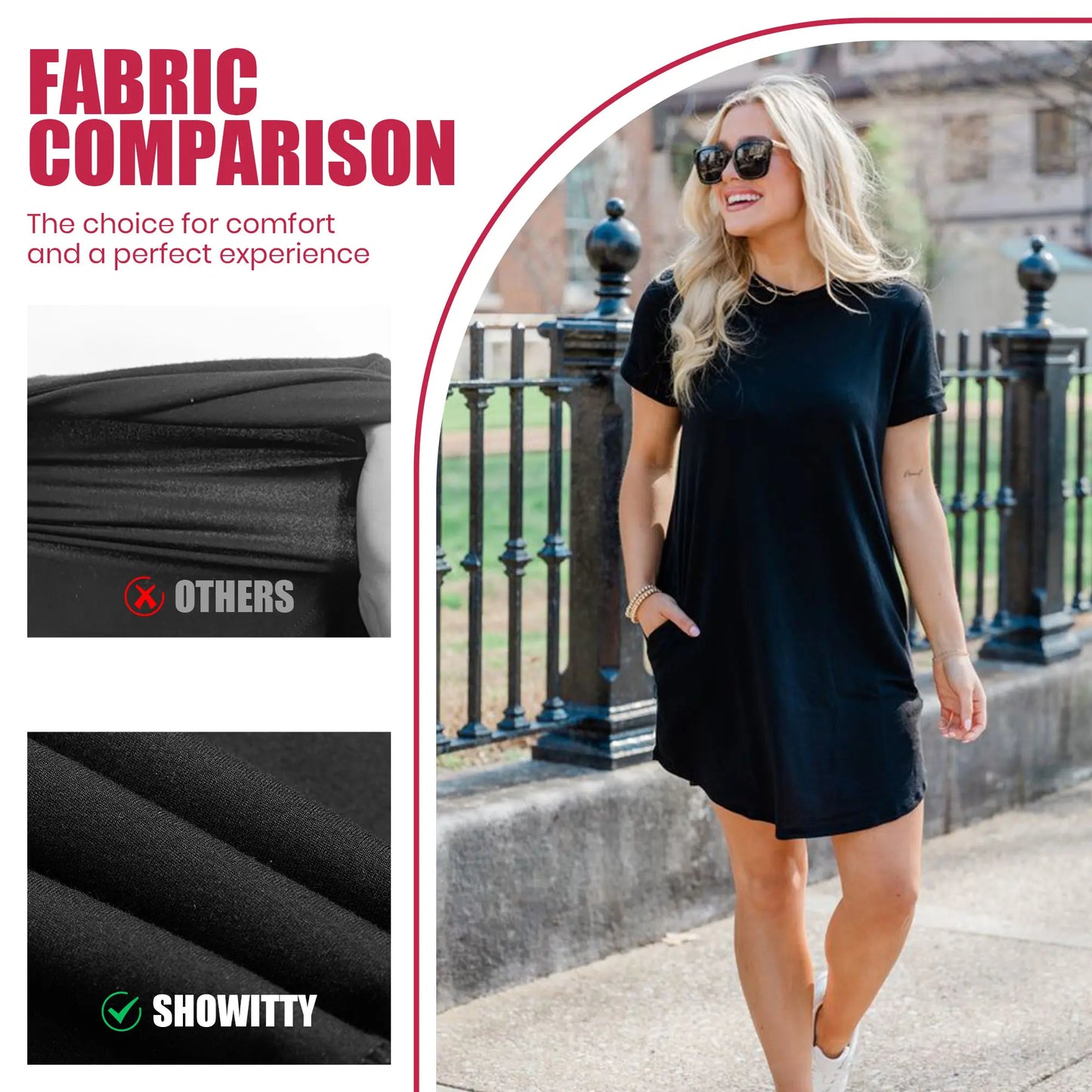 Flash Sale🔥Women's Casual T-Shirt Dress with Pockets