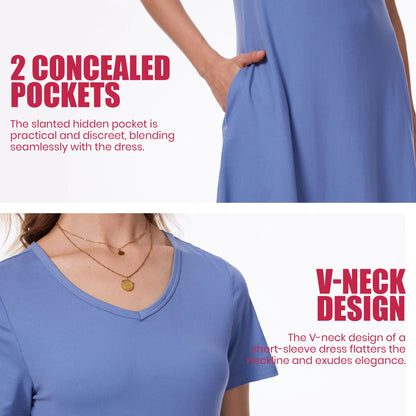 Flash Sale🔥Women's Casual T-Shirt Dress with Pockets