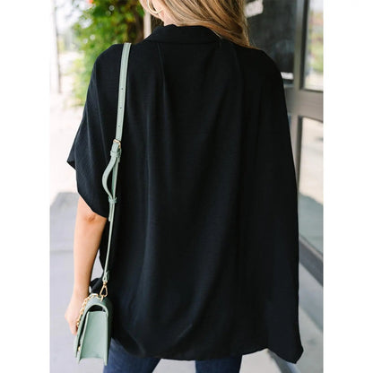 ⚡️Ends Today: 80% OFF! 🔥Women's Casual V Neck Button Down Blouse