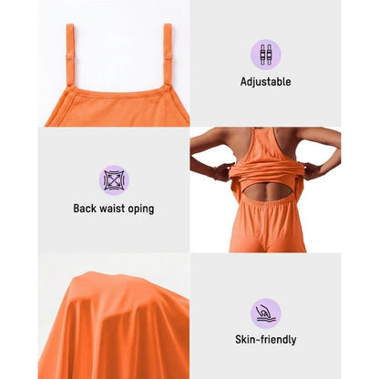 Lounge Dress with Built-In Shorts & Pockets