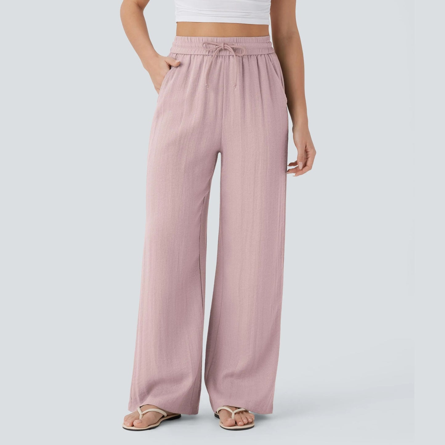 Summer sale⚡️【Creator’s Pick】Drawstring Wide Leg Casual Pants