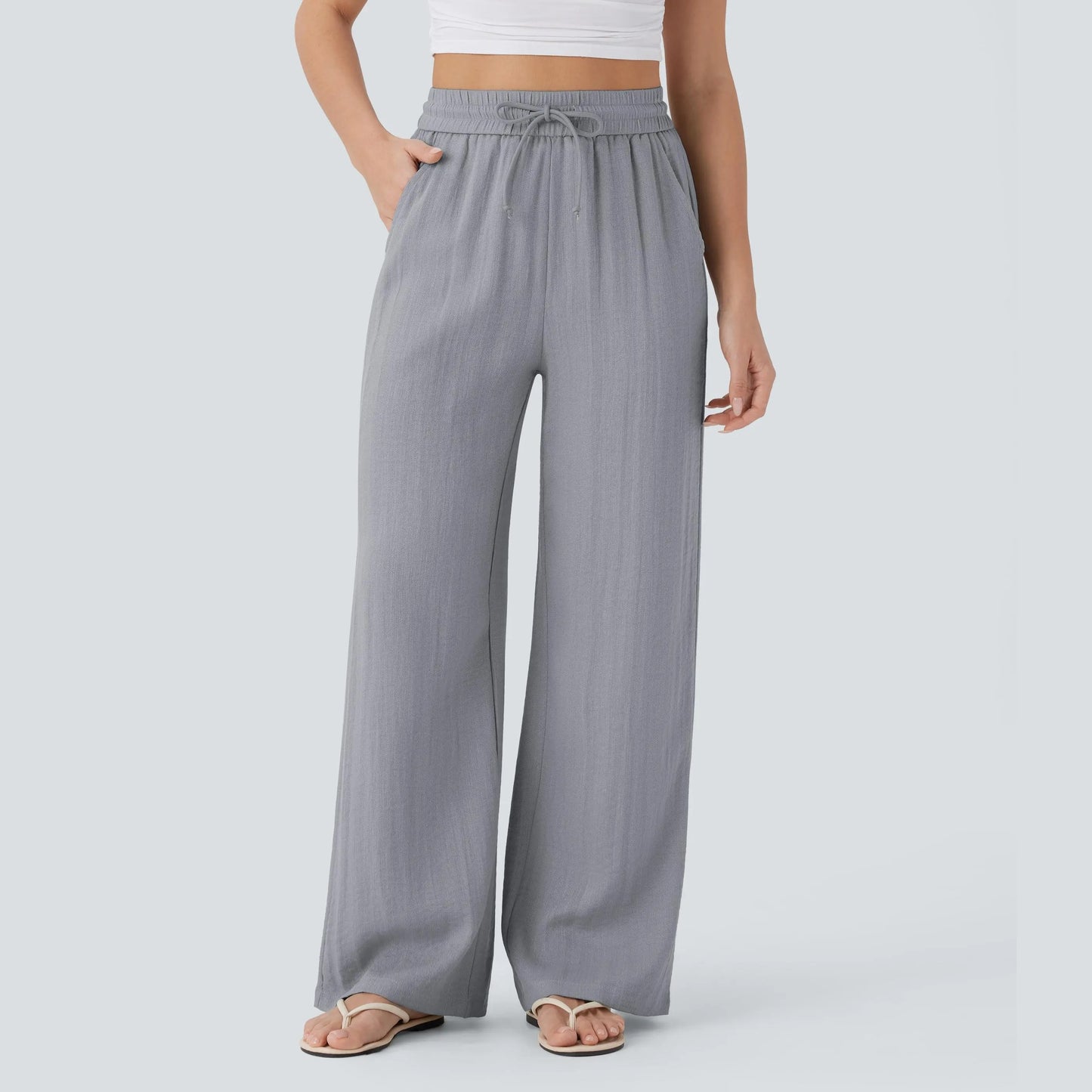 Summer sale⚡️【Creator’s Pick】Drawstring Wide Leg Casual Pants