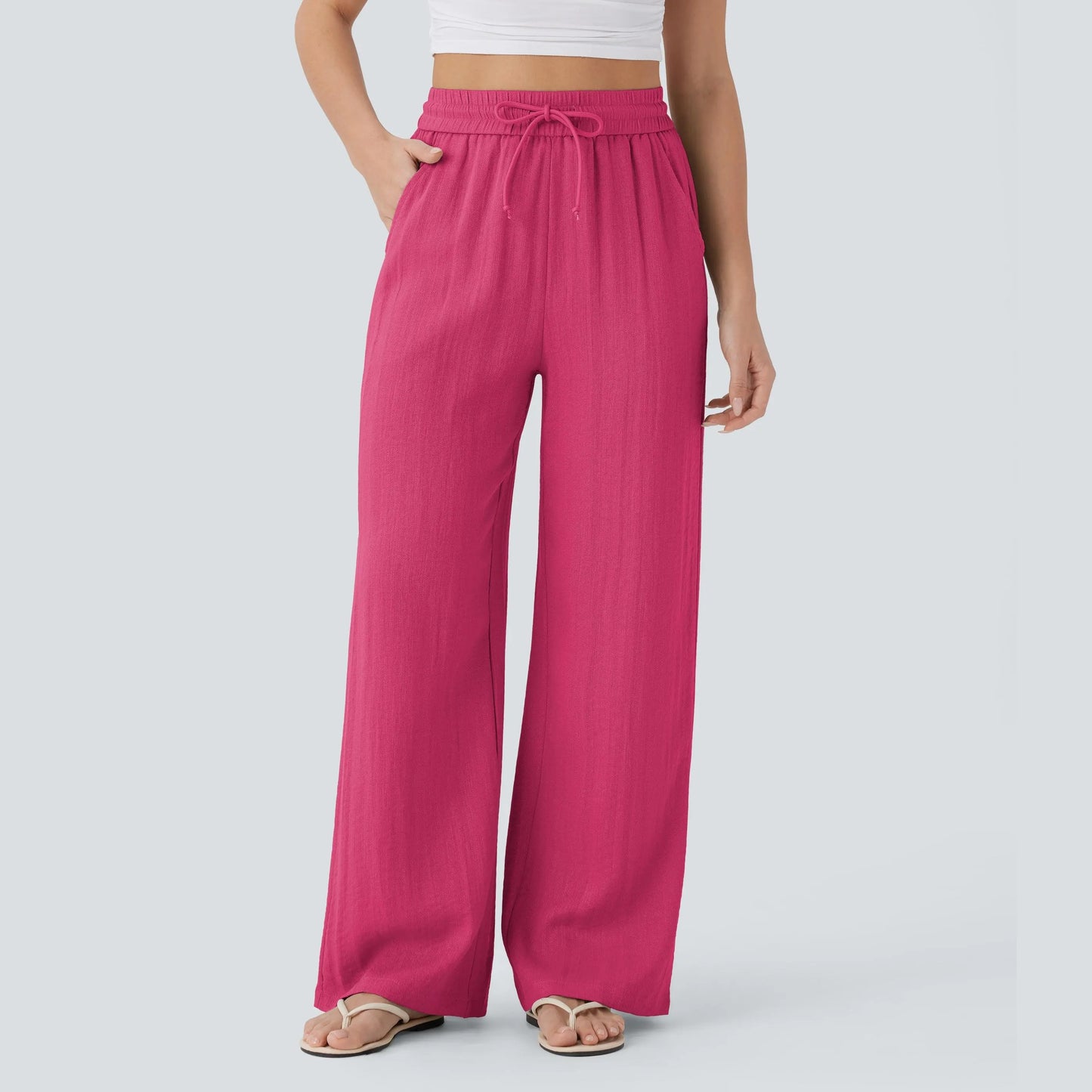 Summer sale⚡️【Creator’s Pick】Drawstring Wide Leg Casual Pants
