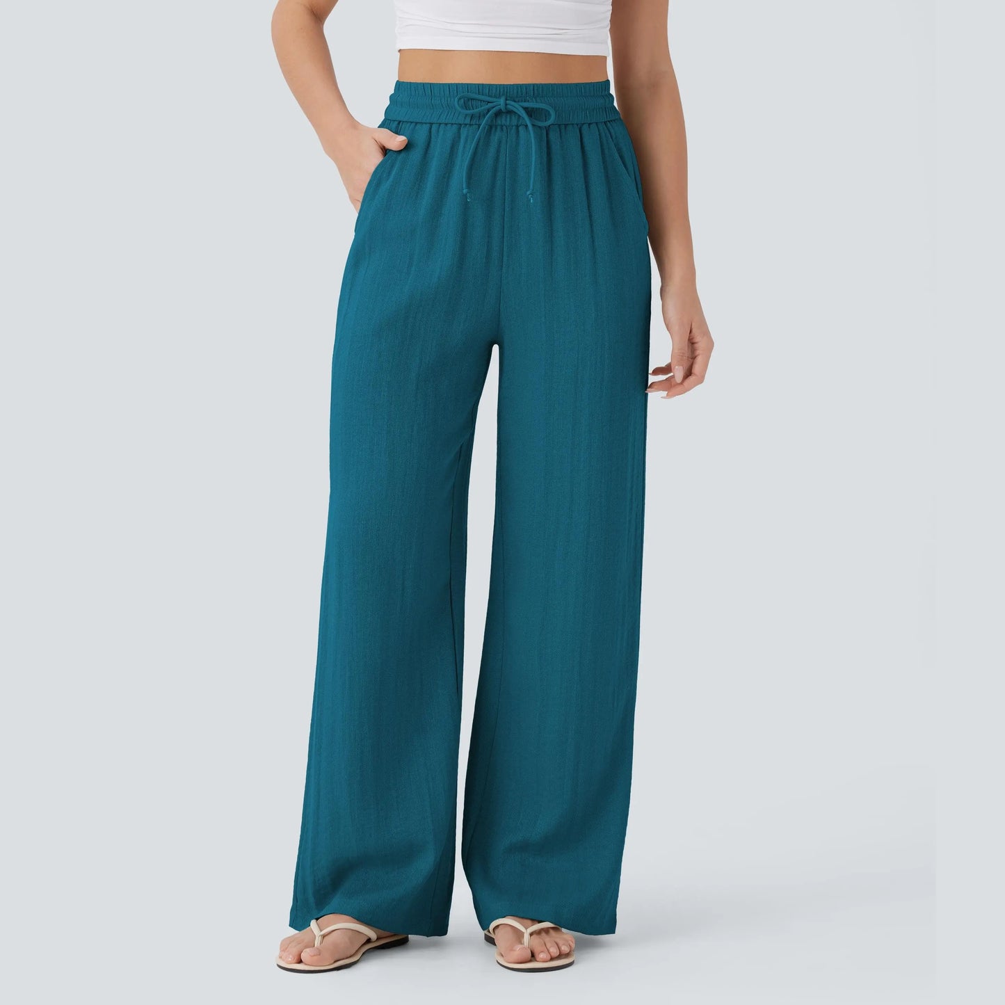 Summer sale⚡️【Creator’s Pick】Drawstring Wide Leg Casual Pants