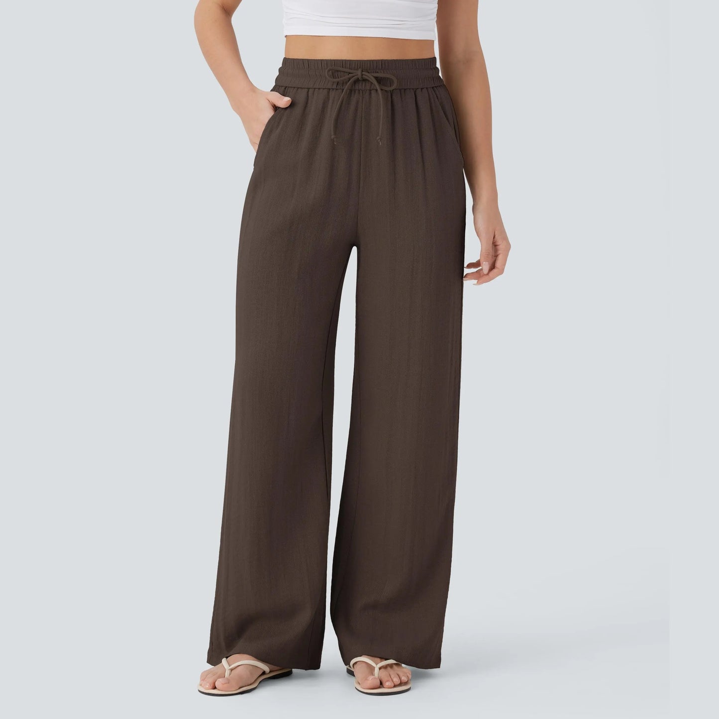 Summer sale⚡️【Creator’s Pick】Drawstring Wide Leg Casual Pants