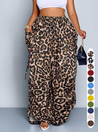 Brown leopard print